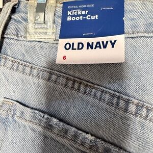 Old Navy Light Blue Kicker Boot-Cut Jeans
